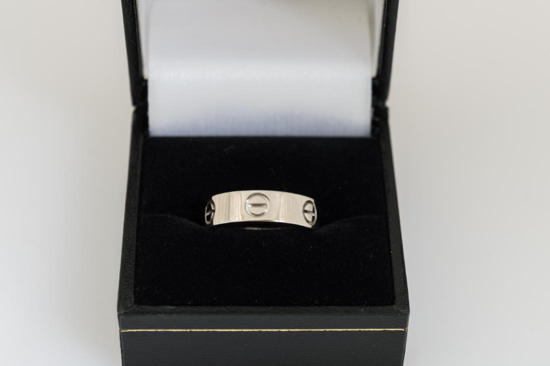 Cartier White Gold Love Band/ Ring Size 6 (1 of 4)
