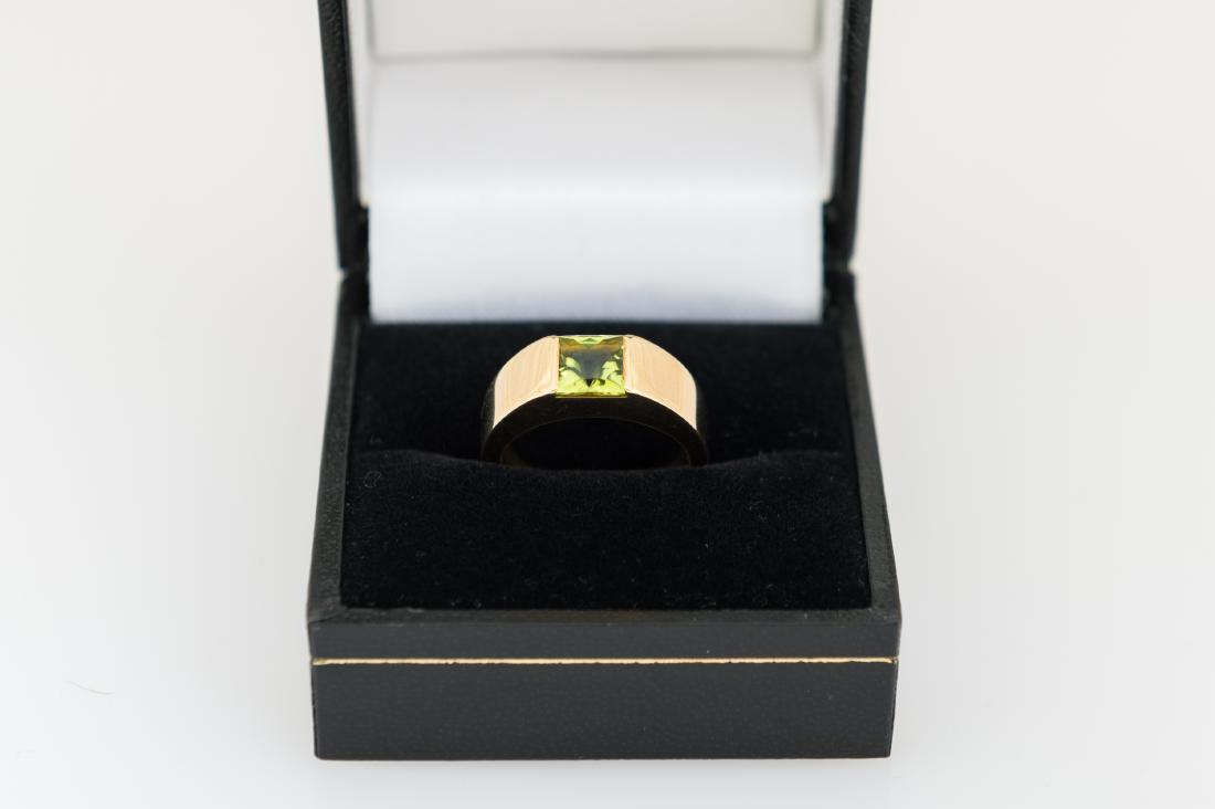 Cartier Yellow Gold Peridot Tank Size 5.0 (1 of 4)