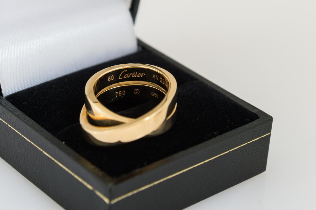 Cartier Paris 18k Gold Ring: Cartier Paris 18k Gold Ring, Size 5.75, Marked inside the ring with Cartier, .750 and hallmarks