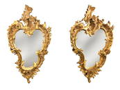 Pair of Large Louis XV Style Gilded Frames/Mirros