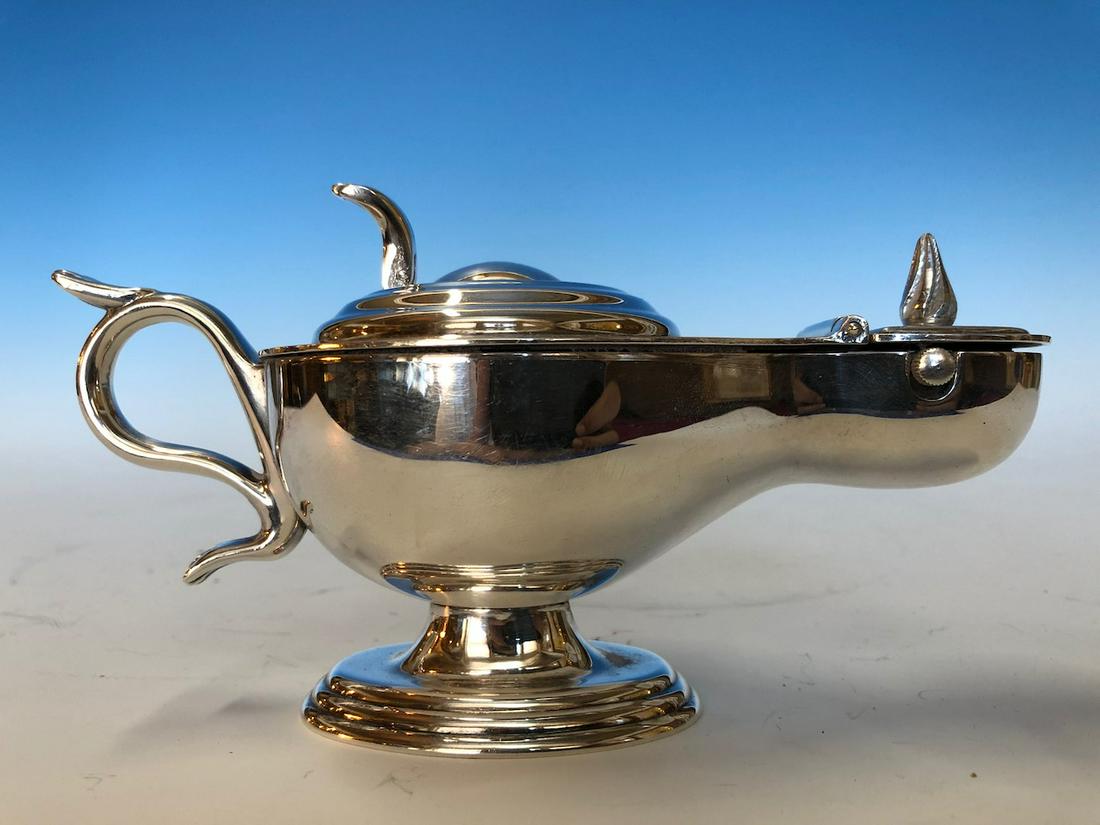 Vintage Silver Plated Dun Hill Table Lighter: Vintage Silver Plated Dun Hill Table Lighter Circa 1950, Dimensions: Height: 3 3/4" Width: 6.5" Depth:"