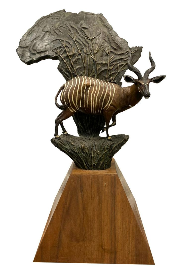 Fred Boyer Bronze Sculpture: Fred Boyer Bronze Sculpture, Dimensions approximately Height: 25" Width: 10.5" Depth: 10.5", Item will be sold without reserve. Anatomically detailed sculptures admired for their elegance and timeless
