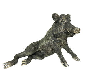 A MARIO BUCCELLATI SILVER WILD BOAR