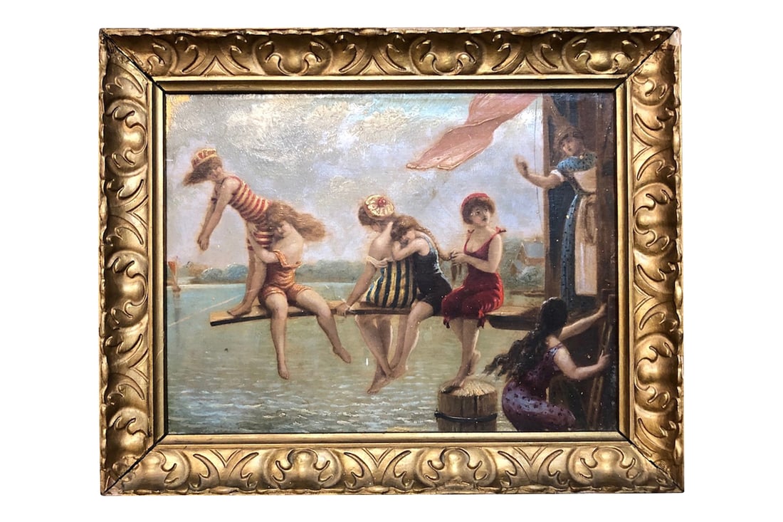 ANTIQUE MINIATURE OIL PAINTING ON PANEL , EARLY 20TH CENTURY (1 of 2)