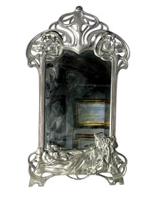 ART NOUVEA TABLE MIRROR, CIRCA 1900