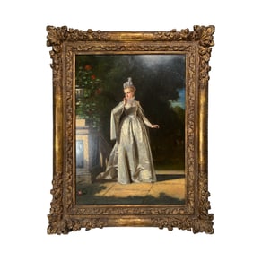 CHARLES FRANCOIS PECRUS OIL ON PANEL (LIMOGES 1826-1907 PARIS)