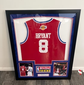 KOBE BRYANT SIGNED FRAMED JERSEY MITCHELL & NESS JERSEY