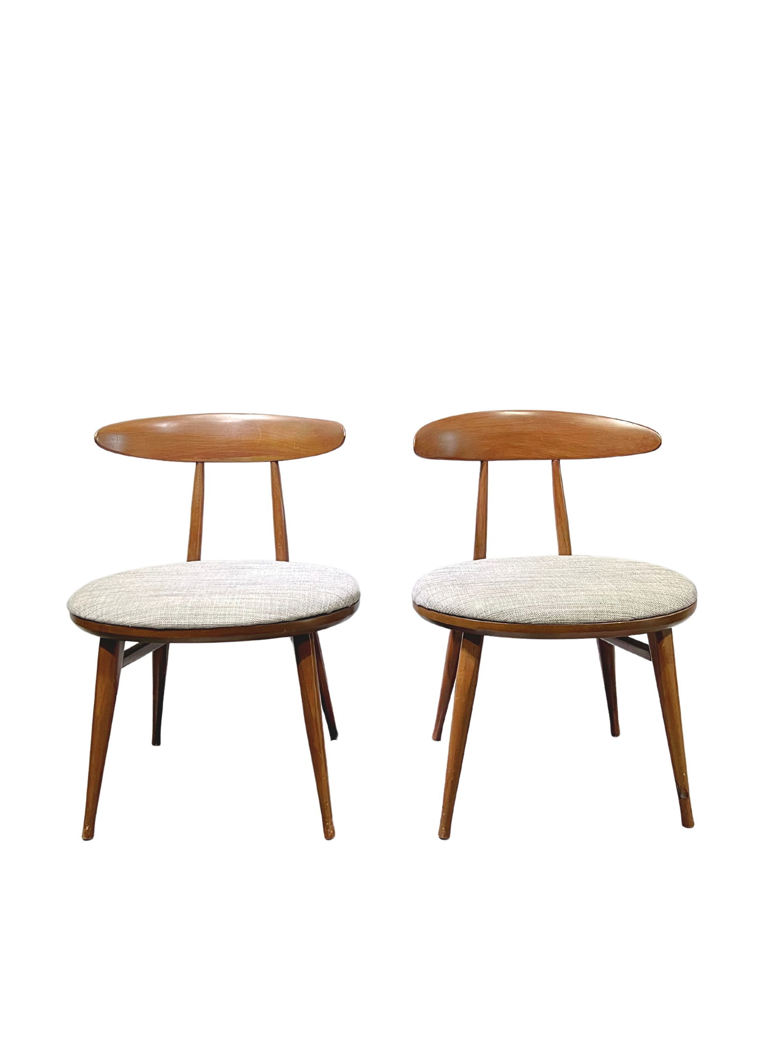 PAIR OF DANISH STYLE MODERN CHAIRS, 20TH CENTURY (1 of 4)