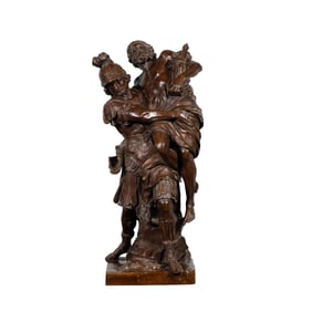CONTINENTAL PATINATED BRONZE MYTHOLOGICAL SCULPTURE ,CIRCA 1900