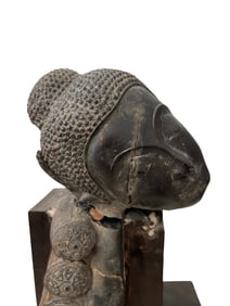THAI COPPER ALLOW RESTING BUDDHA HEAD