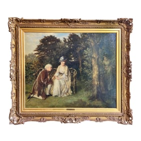 An English Oil on Canvas Painting by William Oliver, signed and dated