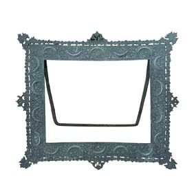AN ANGLO INDIAN GREEN PATINATED PICTURE FRAME, EARLY 2OTH CENTURY