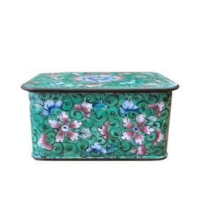A JAPANESE CLOISIONNE ENAMEL BOX, EARLY-MID 20TH CENTURY