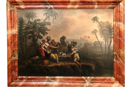 ITALIAN OIL ON CANVAS DEPICTING 'DIANA THE HUNTRESS', 18TH CENTURY