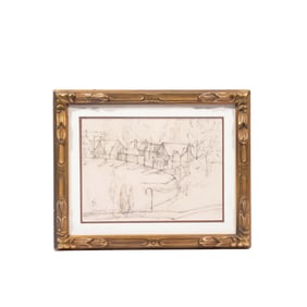 OSCAR FLORIANUS BLUEMNER AMERICAN (1867-1938) GRAPHITE ON PAPER