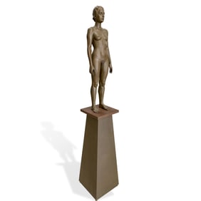 ROBERT GRAHAM (1938-2008) NUDE FIGURE ON BASE
