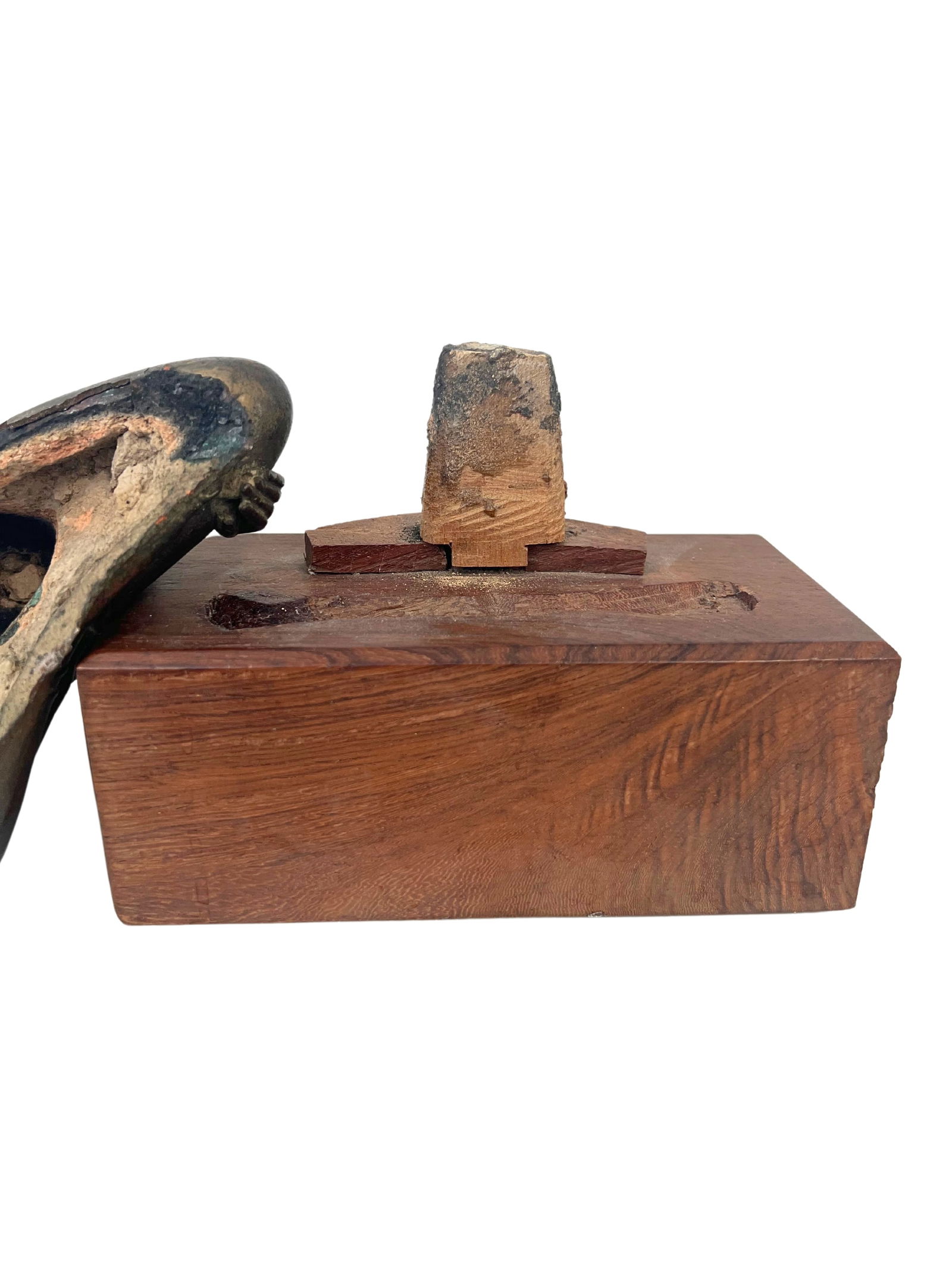 THAI BRONZE SEATED BUDDHA - 7