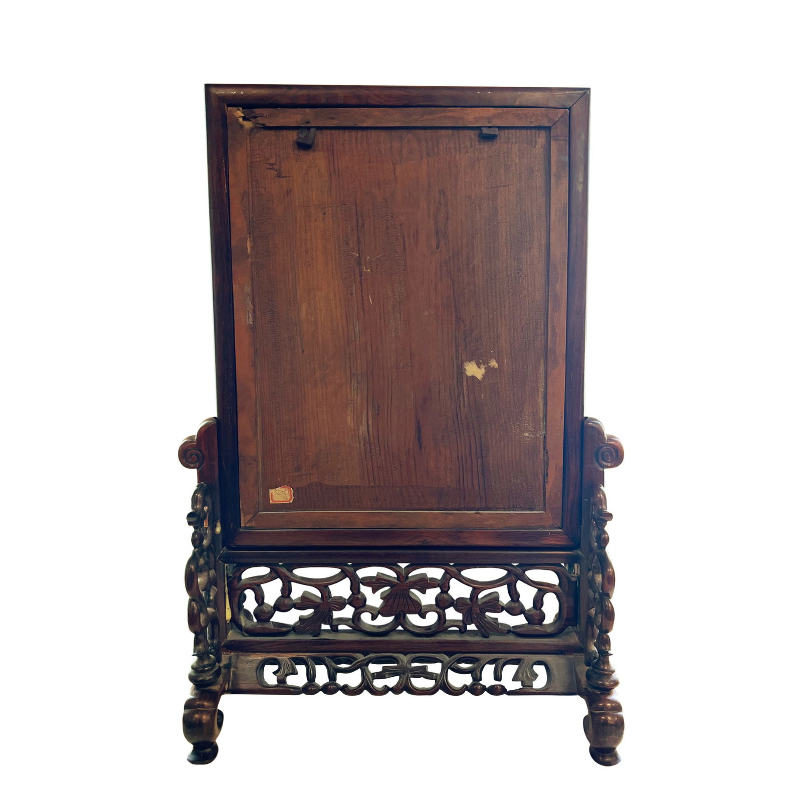 A CHINESE EXPORT ROSEWOOD MIRROR - 5