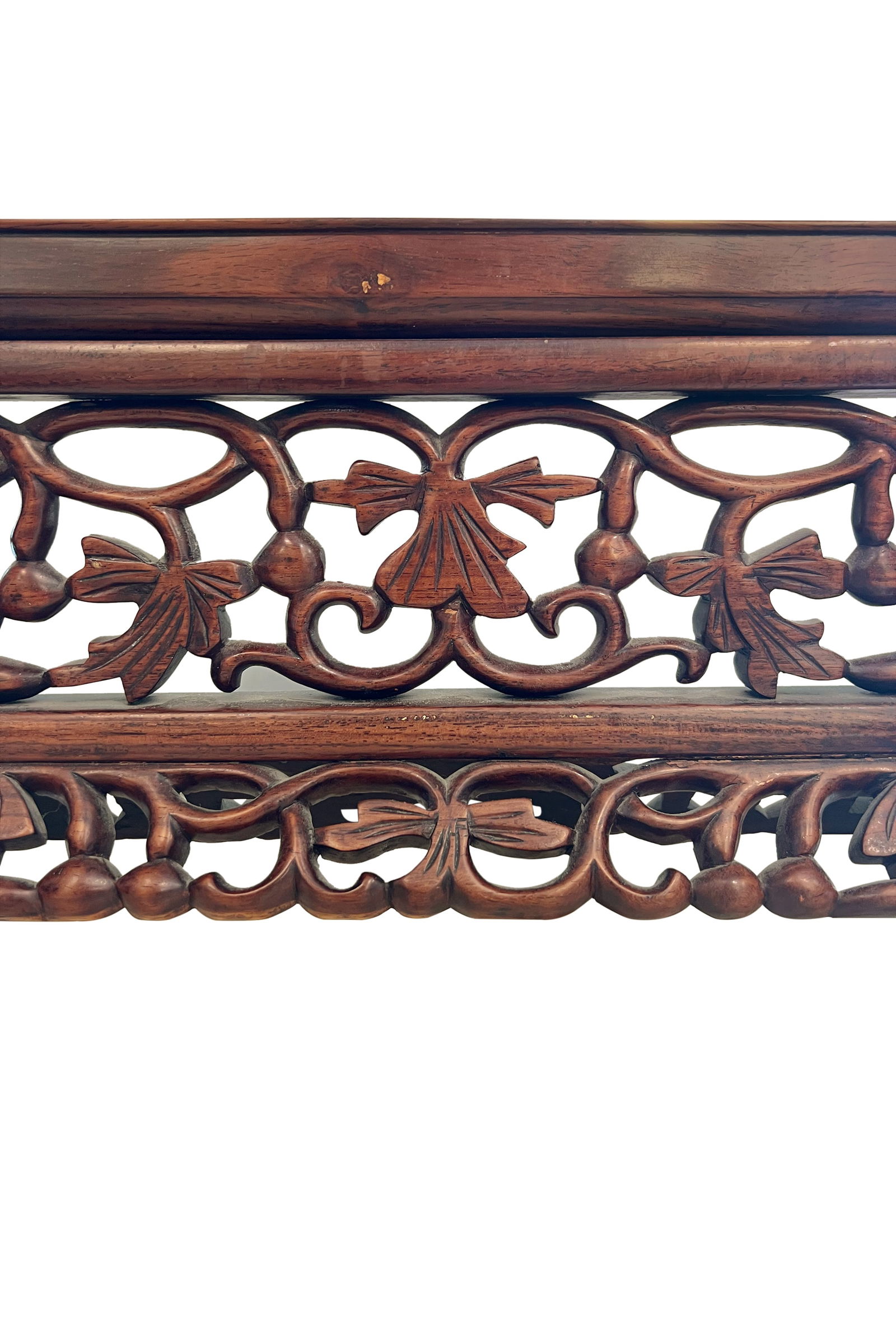 A CHINESE EXPORT ROSEWOOD MIRROR - 6