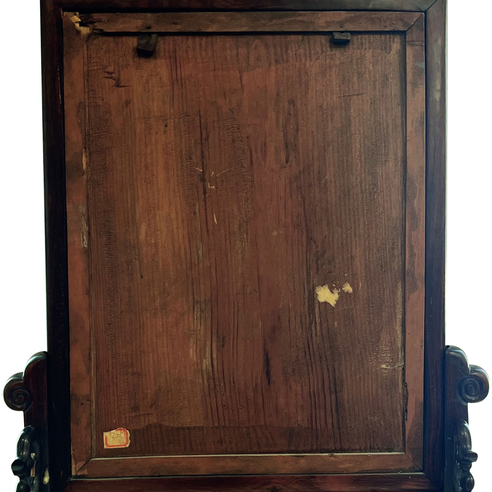A CHINESE EXPORT ROSEWOOD MIRROR - 7