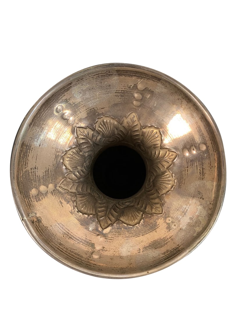 SILVER VASE IN THE MIDDLE EASTERN STYLE, HALLMARKED - 4