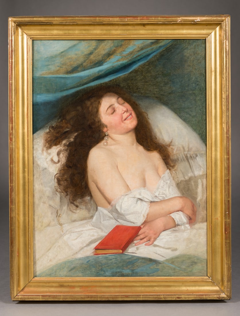 GIOVANNI PICCONE (ITALIAN 1842-1887)' PLEASURABLE THOUGHTS' (1 of 7)