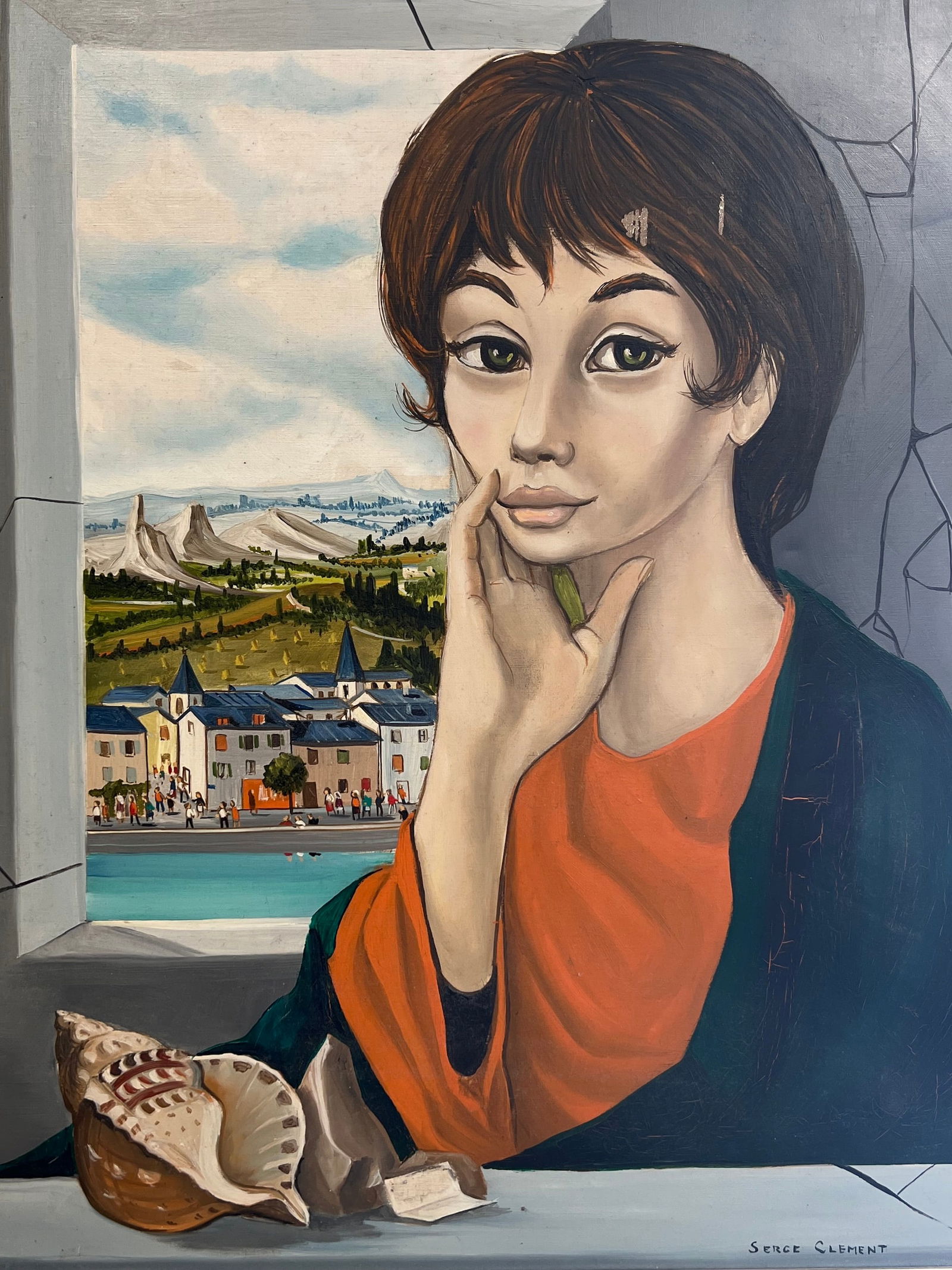 SERGE CLEMENT OIL ON CANVAS SIGNED (1 of 5)