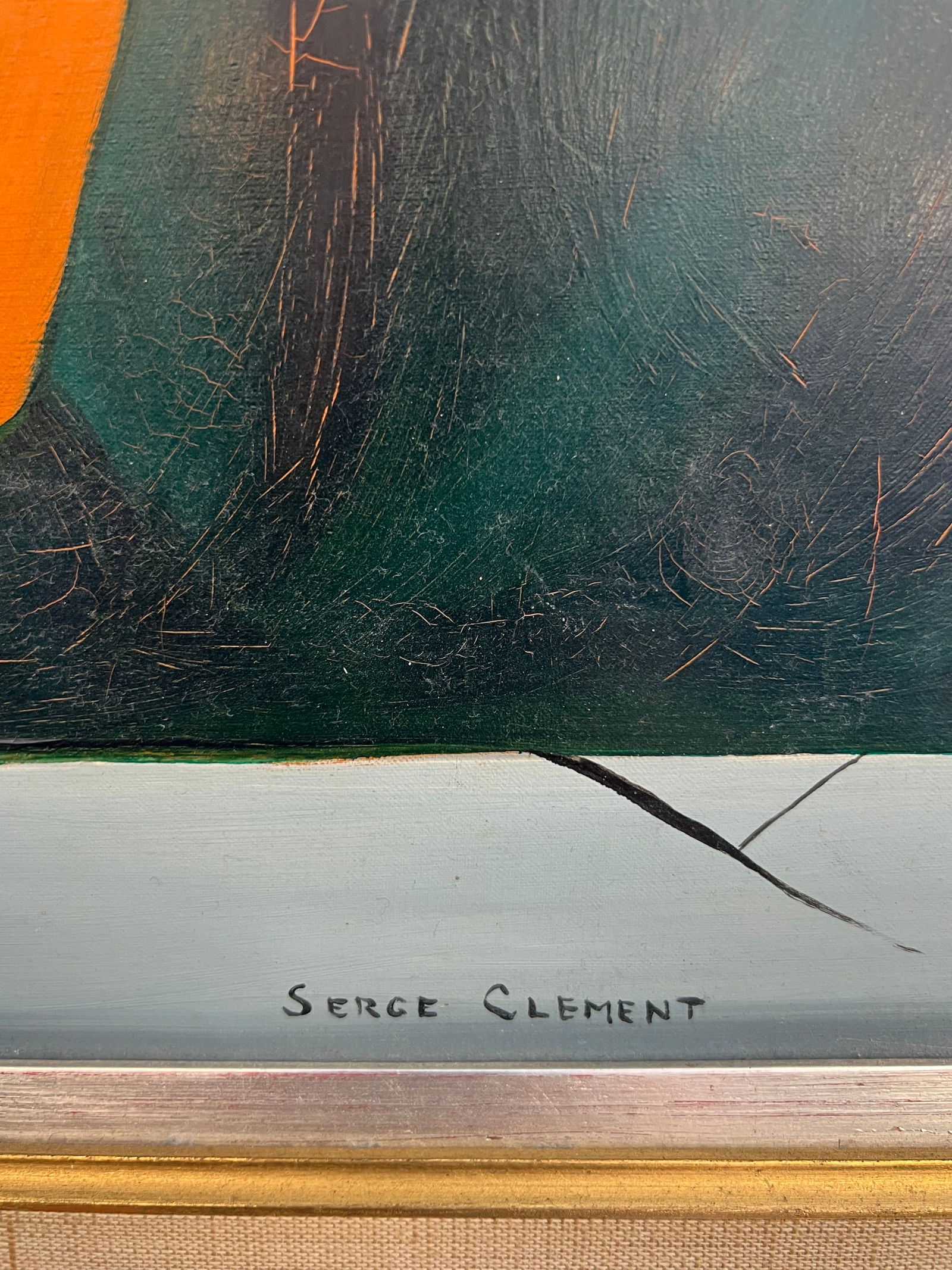 SERGE CLEMENT OIL ON CANVAS SIGNED - 4