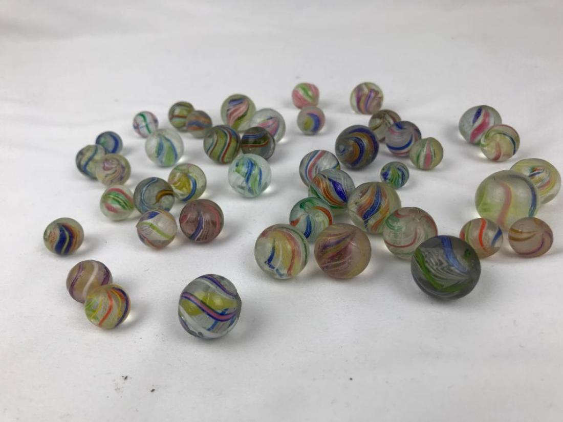 A Collection of 43 Old Cane Marbles (1 of 10)