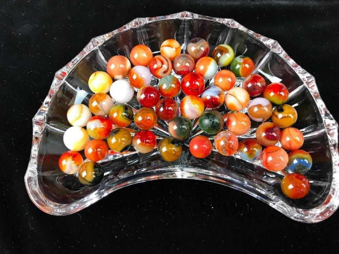 A Collection of Clear and Multicolored Marbles (1 of 10)
