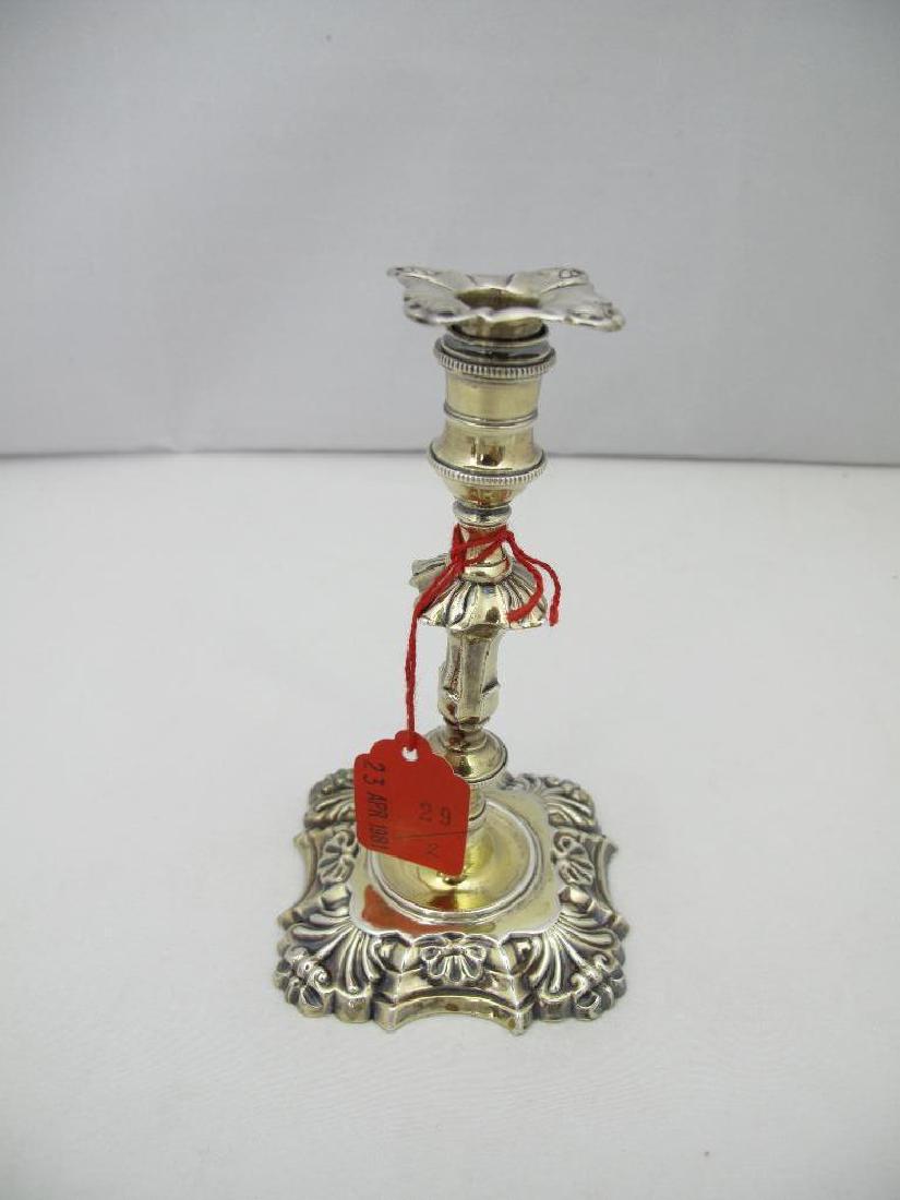 Diminutive George III Sterling Candlestick Cafe London (1 of 6)