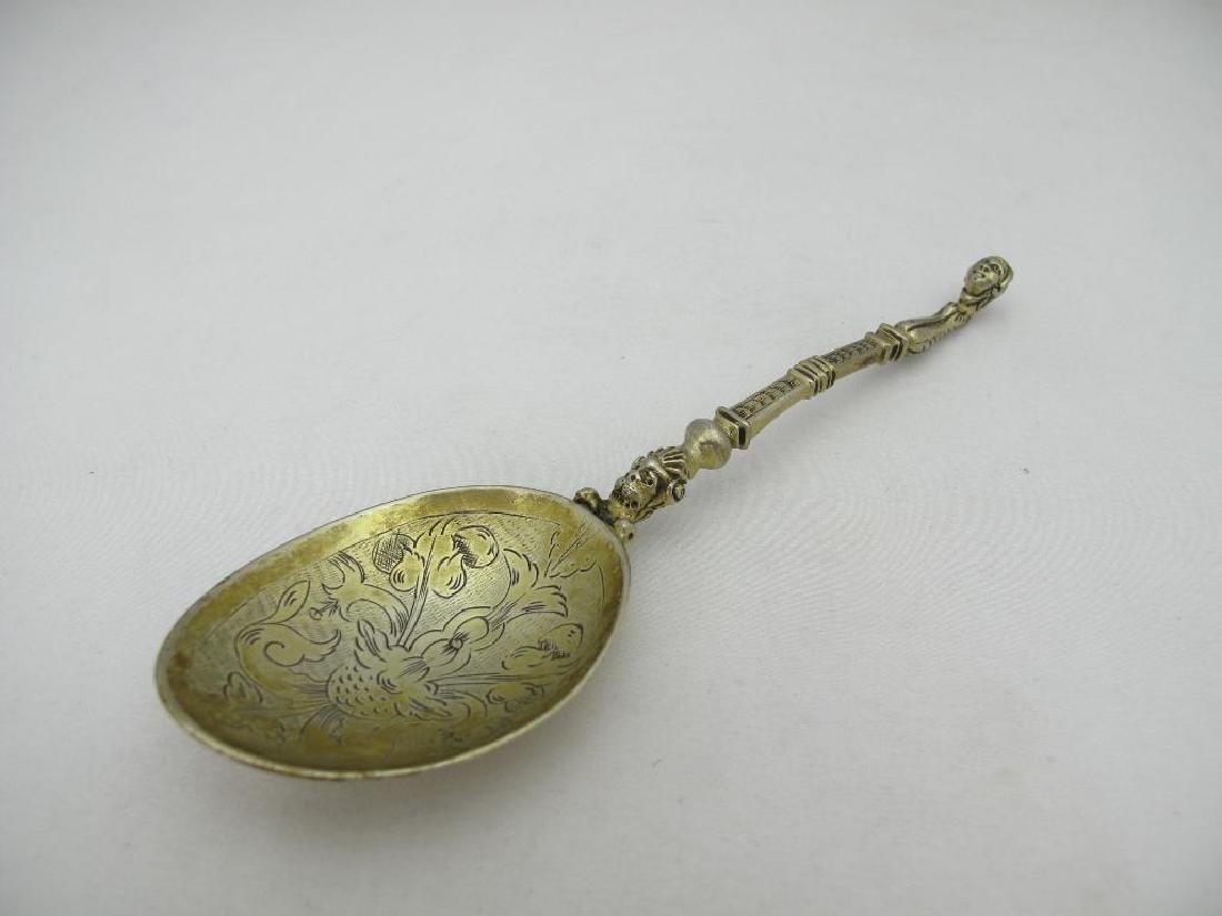 Rare Early 17th Century SilverGilt Spoon, Barnstaple