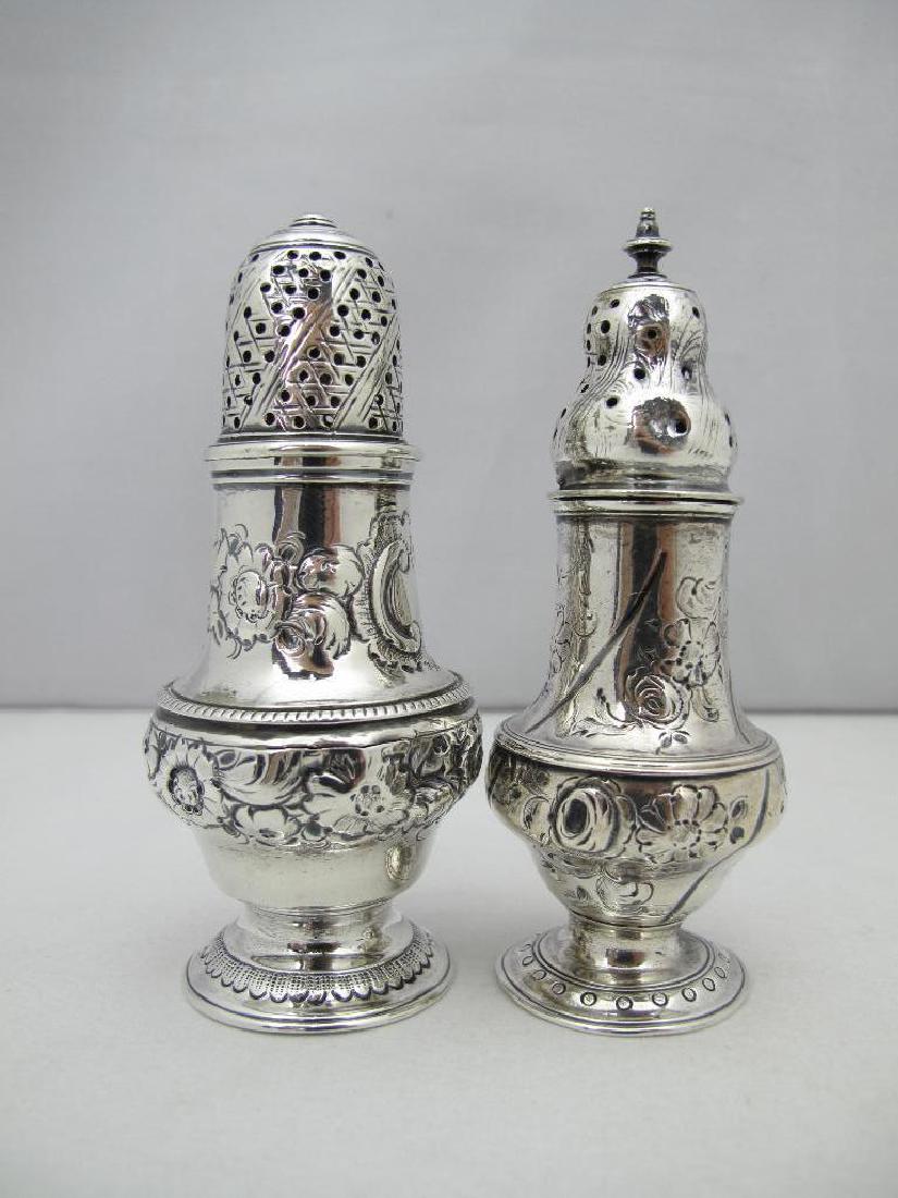 Two George III Sterling Salt Shakers by John Dempster (1 of 7)
