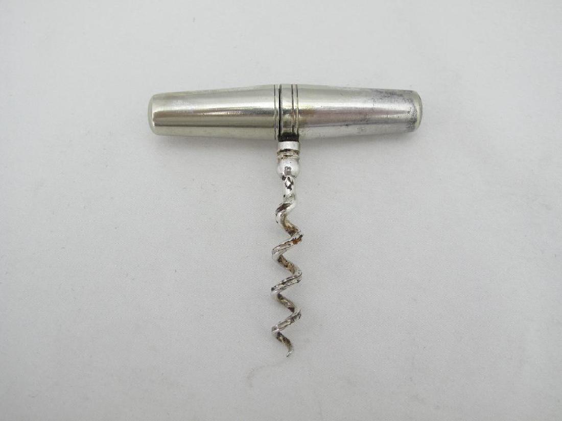 19th Century Pocket Corkscrew Nickel Silver (1 of 4)