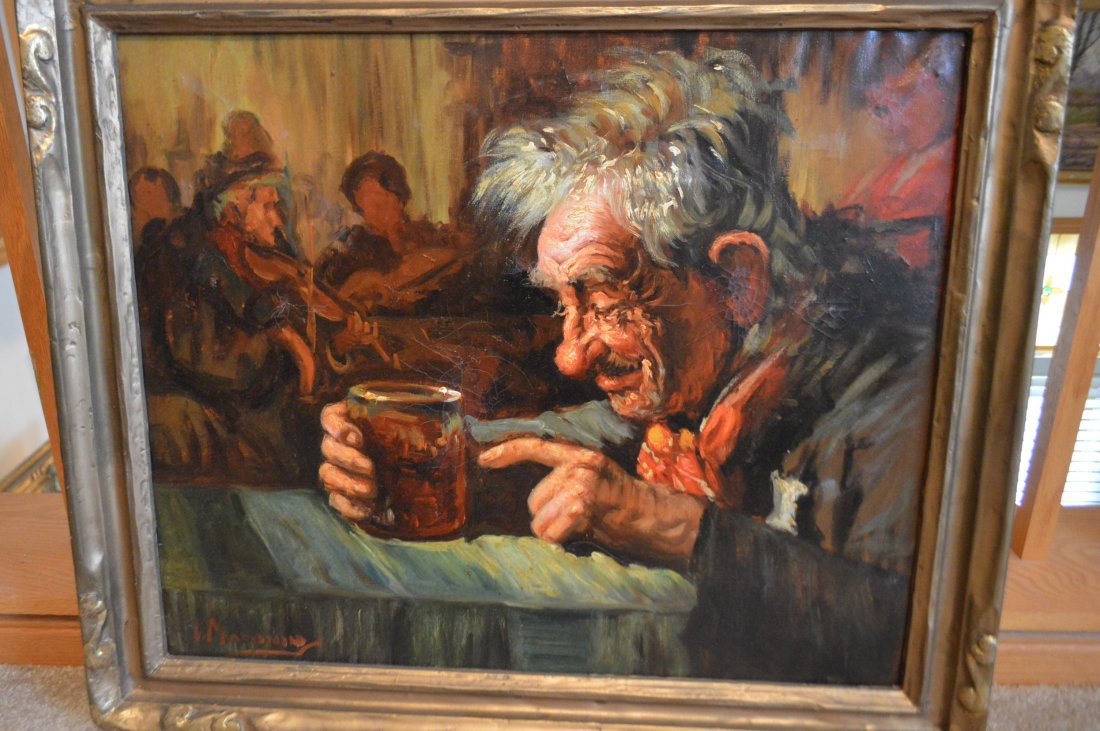 Giovanni Madonini (1915-1989) Oil on Canvas (1 of 2)