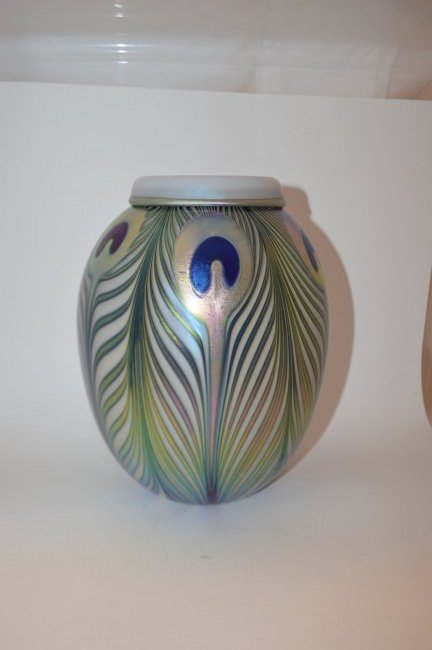 1998 Charles Lotton Art Glass Vase (1 of 4)