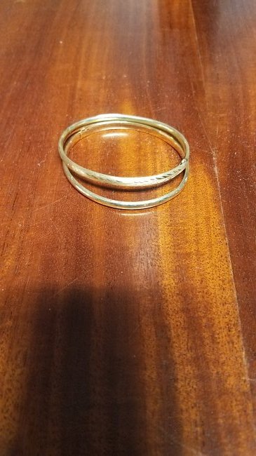 Pair of 14K Gold Bangle Bracelets (1 of 1)