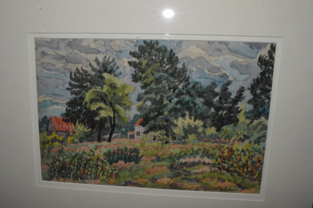 Emil Armin Watercolor Farmhouse (1 of 2)