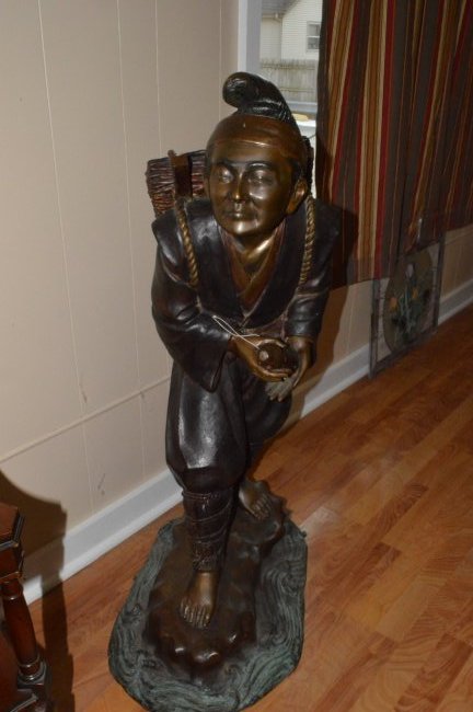 Large Bronze Asian Man (1 of 2)