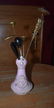 Gorgeous Antique Hat Pin Holder w 8 Pins