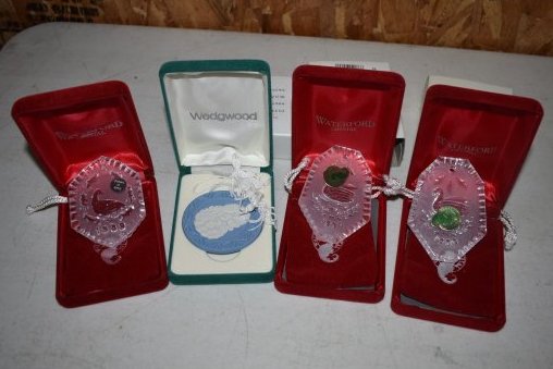 Lot of 4 Waterford 7 Wedgewood Ornaments (1 of 1)