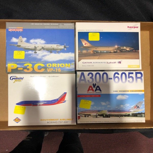 Four Diecast Model Airplanes (1 of 2)