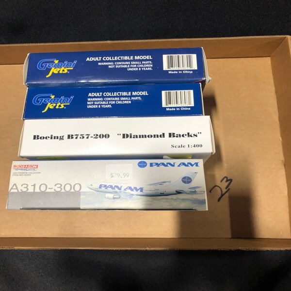 Four Diecast Model Airplanes 1:400 (1 of 1)