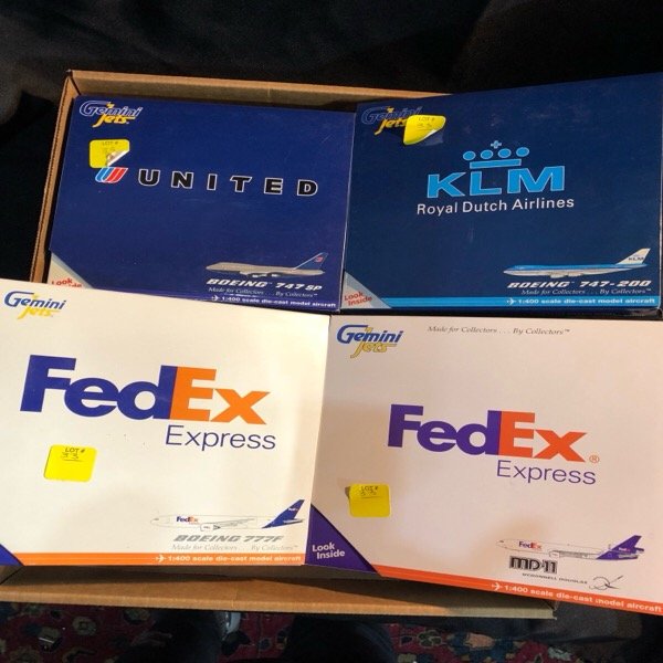 Four Diecast Model Airplanes 1:400 (1 of 1)