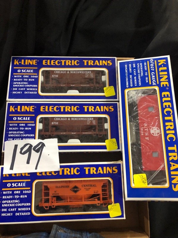 K Line Electric Trains 4pc Lot O Scale