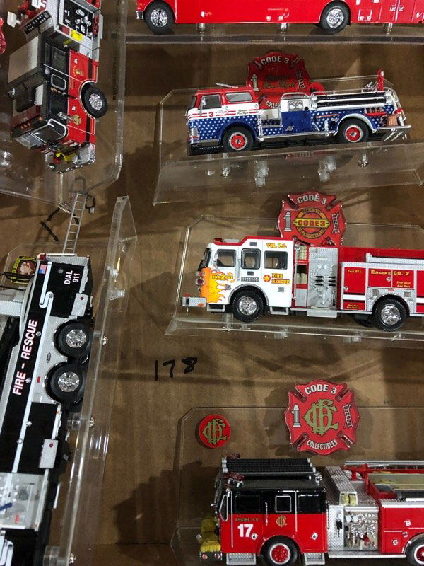 6pc Code 3 Fire Truck Lot Engine Ladder (1 of 2)