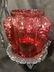 Victorian Cranberry Glass Pickle Castor Jar & Stand - 3