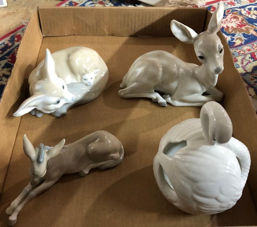 Lladro Animal Figurine Lot (1 of 5)