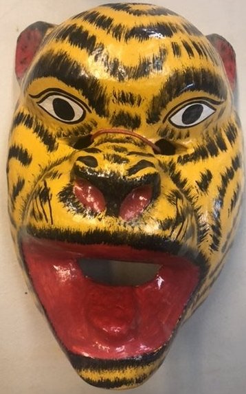 Mexican Folk Art Mask Tiger (1 of 2)