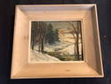 MCM winter landscape painting Cecil McManigal brook